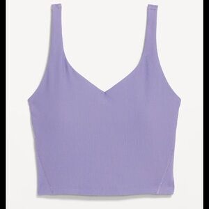 Old Navy Ribbed Light Support PowerSoft Longline Sports Bra